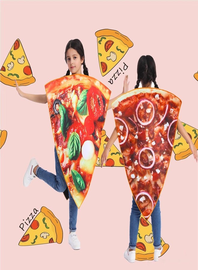 DSplay زي بيتزا للأطفال من دي إس بلاي، زي تنكري ممتع على شكل شريحة بيتزا (من 4 إلى 10 سنوات) - Image 4